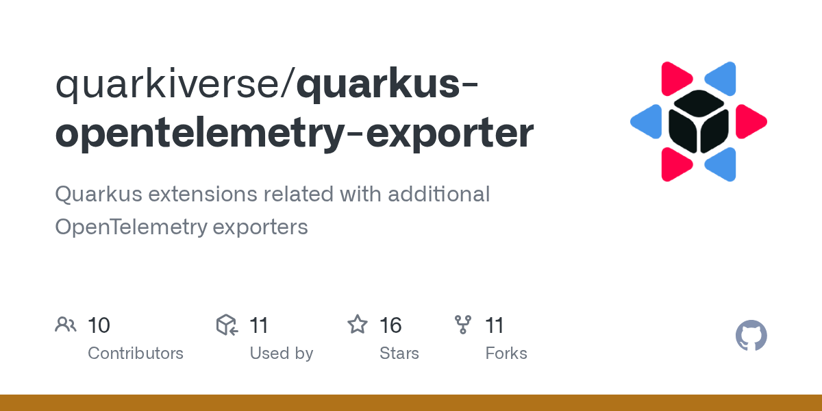 GitHub quarkiverse/quarkusopentelemetryexporter Quarkus extensions