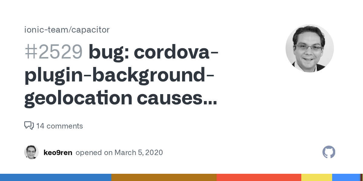 bug cordovapluginbackgroundgeolocation causes build failure · Issue