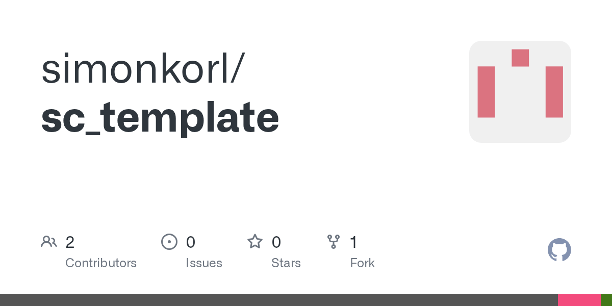 GitHub simonkorl/sc_template