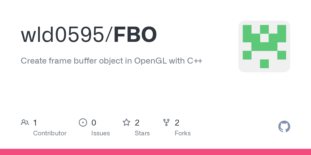 GitHub wld0595/FBO Create frame buffer object in OpenGL with C++