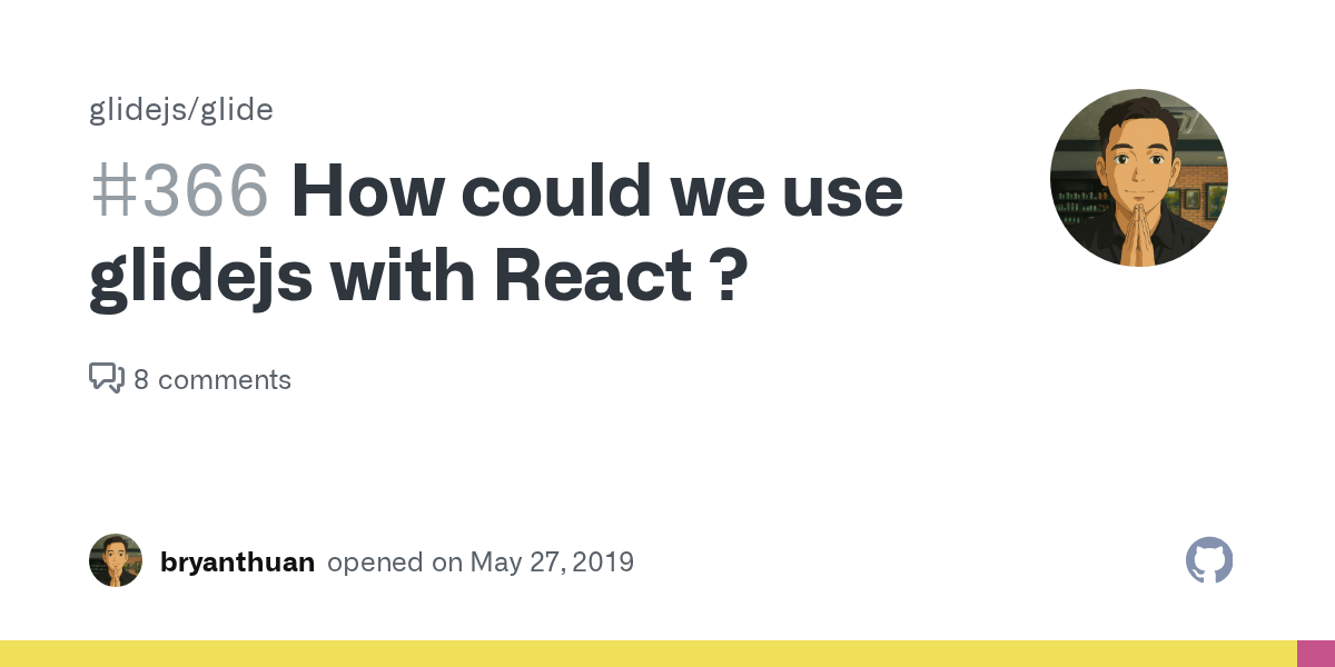 How could we use glidejs with React ? · Issue 366 · glidejs/glide · GitHub