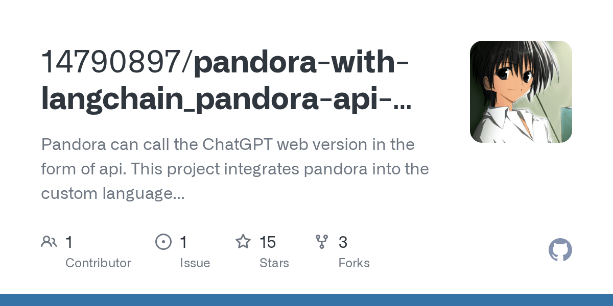 GitHub 14790897/pandorawithlangchain_pandoraapiusage Pandora can