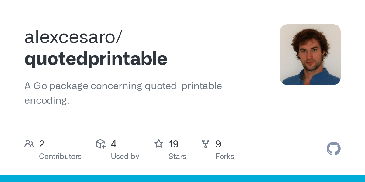 GitHub alexcesaro/quotedprintable A Go package concerning quoted