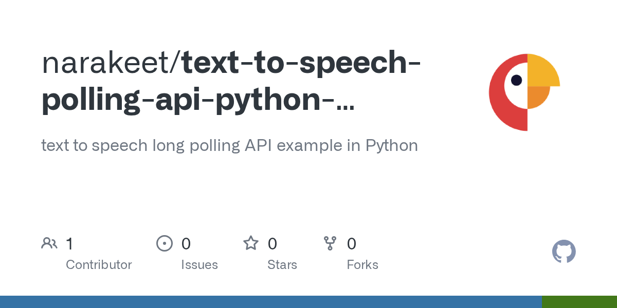 GitHub narakeet/texttospeechpollingapipythonexample text to