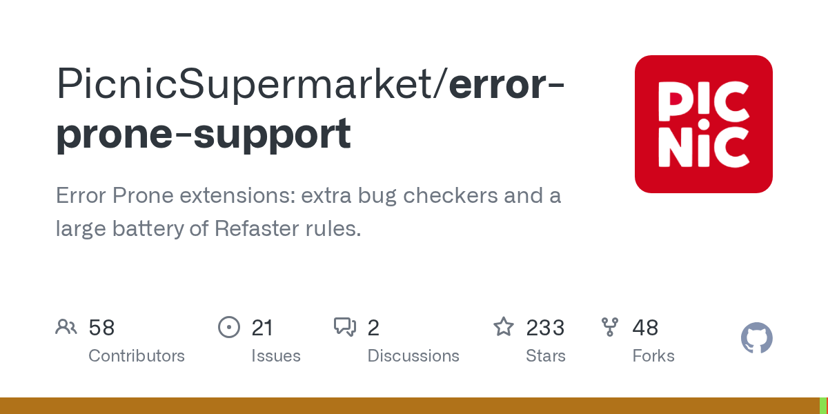 Issues · PicnicSupermarket/errorpronesupport · GitHub