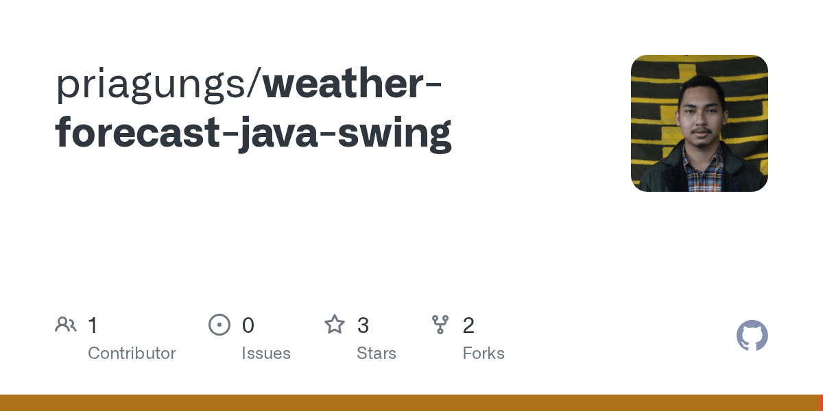 GitHub priagungs/weatherforecastjavaswing