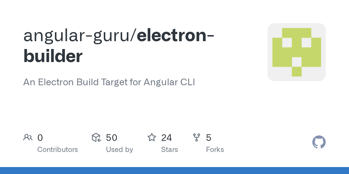 GitHub angularguru/electronbuilder An Electron Build Target for