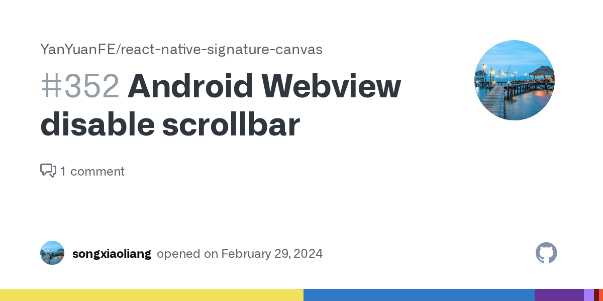 Android view disable scrollbar · Issue 352 · YanYuanFE/reactnative