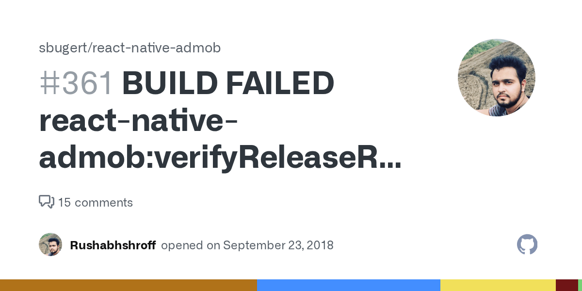BUILD FAILED reactnativeadmobverifyReleaseResources