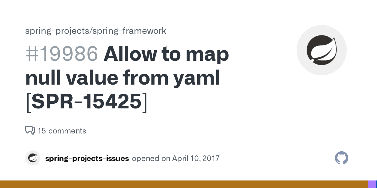 Allow to map null value from yaml [SPR15425] · Issue 19986 · spring