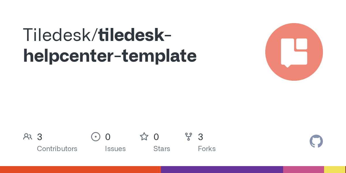 GitHub Tiledesk/tiledeskhelpcentertemplate