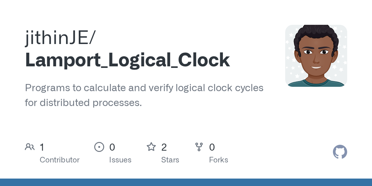 GitHub jithinJE/Lamport_Logical_Clock Programs to calculate and