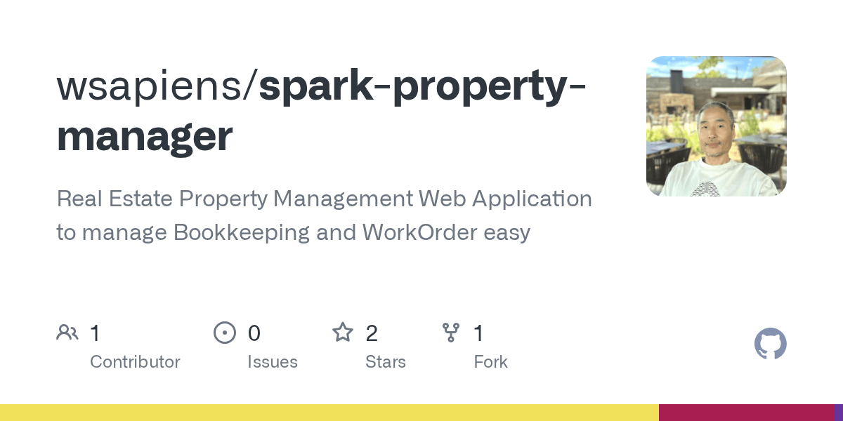 GitHub wsapiens/sparkpropertymanager Real Estate Property