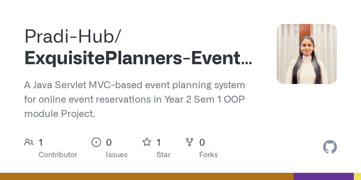 GitHub PradiHub/ExquisitePlannersEventplanningsystem A Java