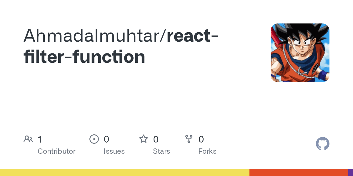 GitHub Ahmadalmuhtar/reactfilterfunction