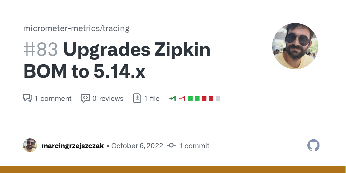 Upgrades Zipkin BOM to 5.14.x by marcingrzejszczak · Pull Request 83 · micrometermetrics