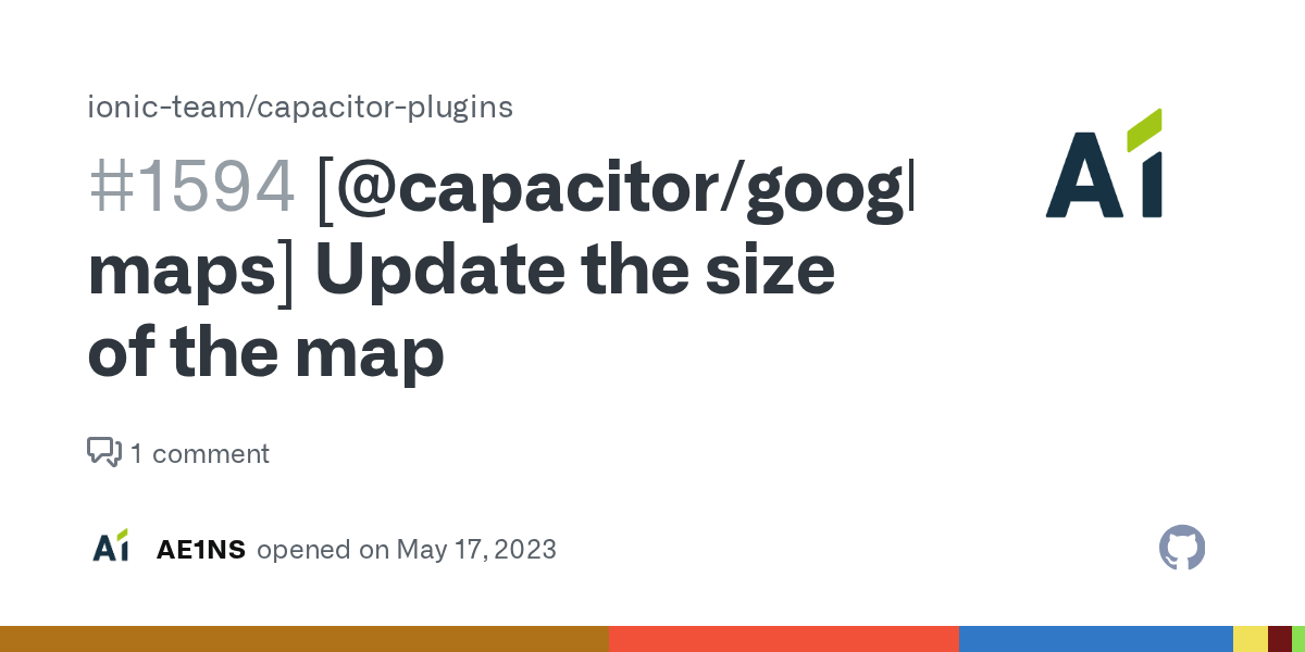 [capacitor/googlemaps] Update the size of the map · Issue 1594