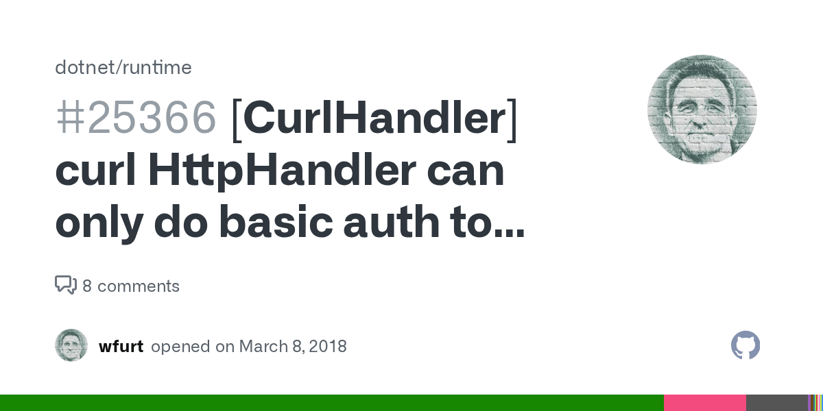 [CurlHandler] curl HttpHandler can only do basic auth to proxy · Issue 25366 ·