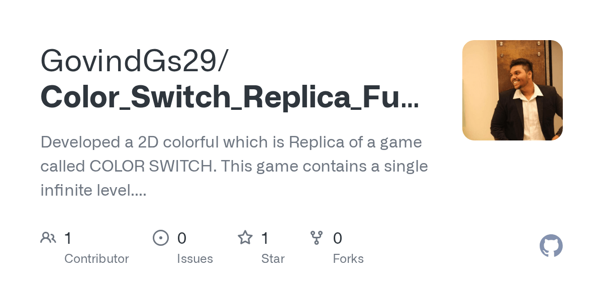 GitHub GovindGs29/Color_Switch_Replica_FullGame_files Developed a 2D