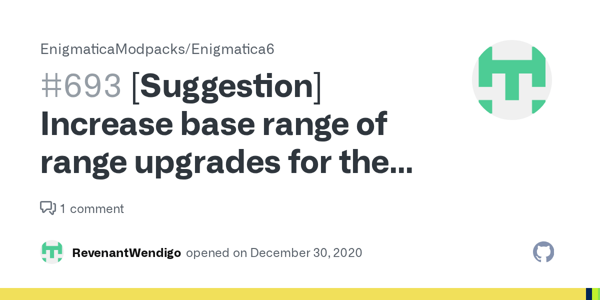 [Suggestion] Increase base range of range upgrades for the wireless