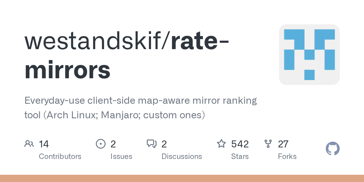 How to Setup RateMirrors to get the fastest Arch Mirrors from your