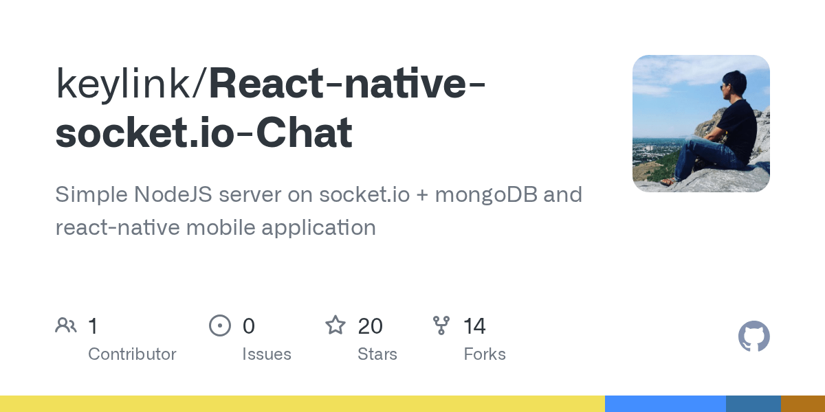 GitHub keylink/Reactnativesocket.ioChat Simple NodeJS server on