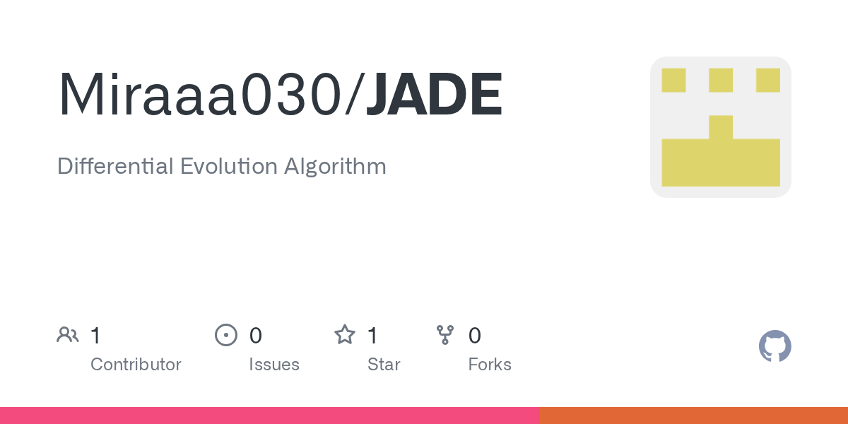 GitHub monica4418/JADE Differential Evolution Algorithm