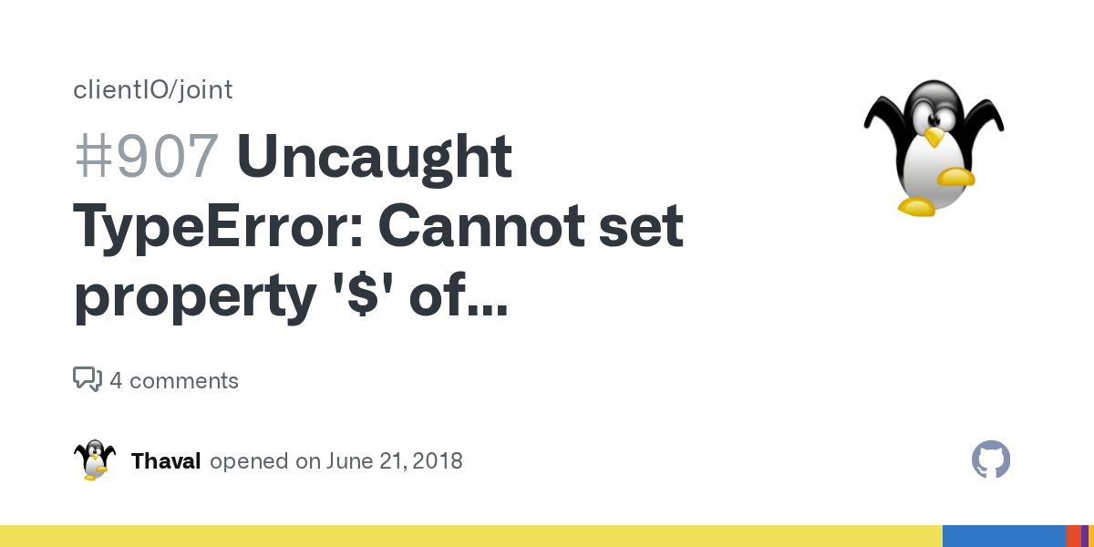 Uncaught TypeError Cannot set property '' of undefined · Issue 907