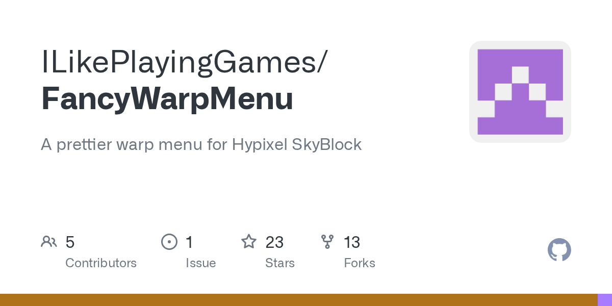 GitHub ILikePlayingGames/FancyWarpMenu A prettier warp menu for