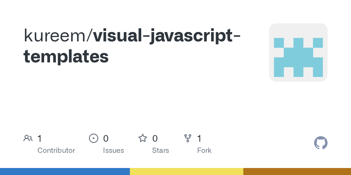 GitHub kureem/visualjavascripttemplates