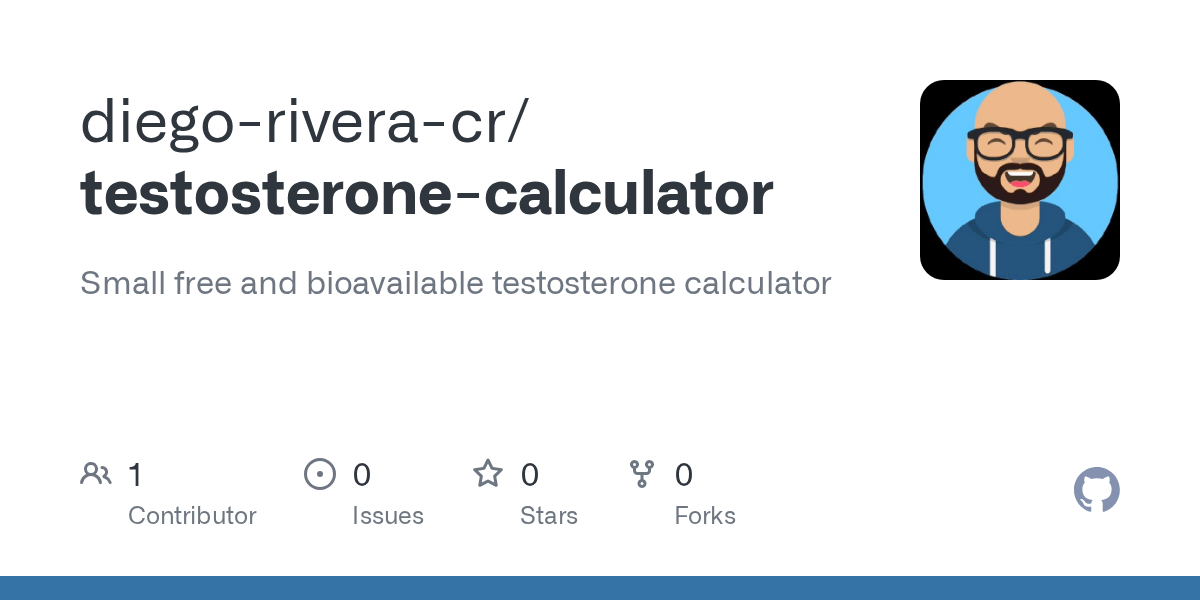 GitHub diegoriveracr/testosteronecalculator Small free and bioavailable testosterone