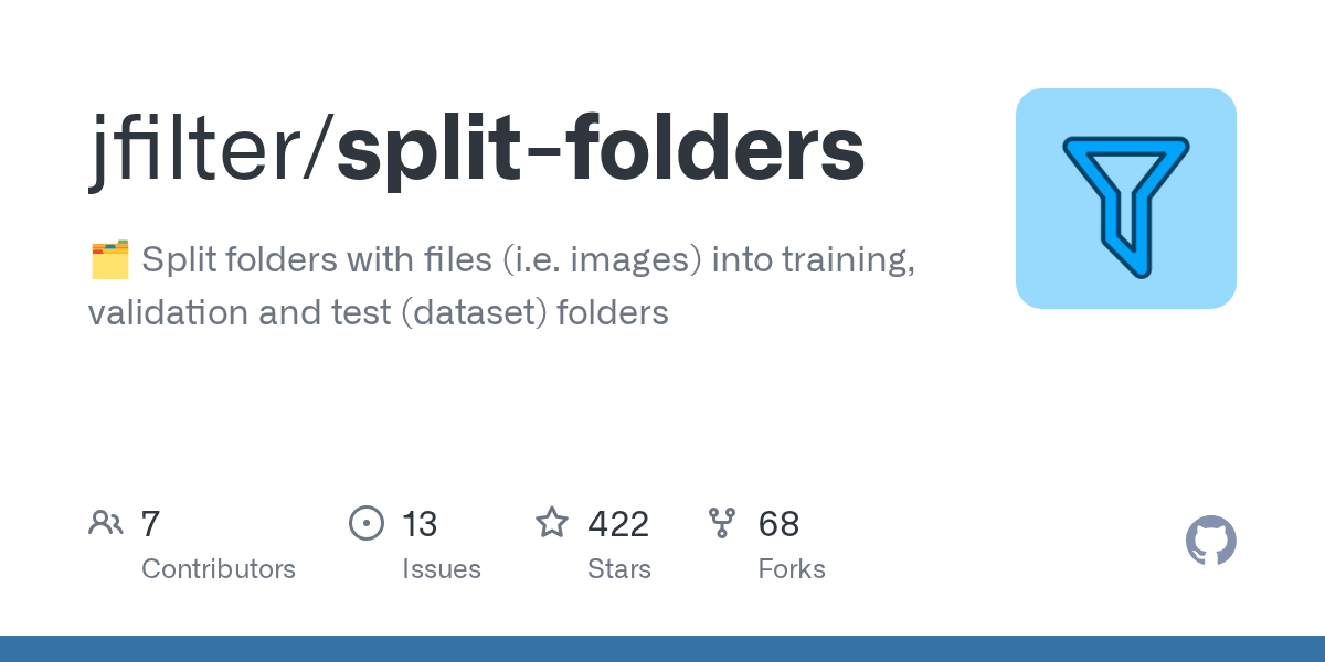 splitfolders/split_folders/__init__.py at main · jfilter/splitfolders