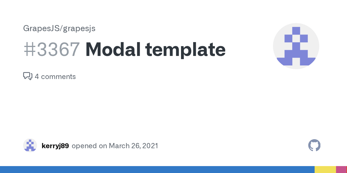 Modal template · Issue 3367 · GrapesJS/grapesjs · GitHub