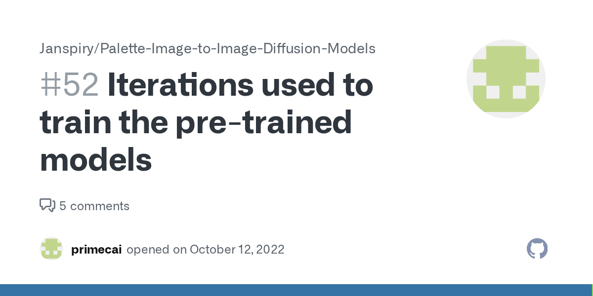 Iterations used to train the pretrained models · Issue 52 · Janspiry
