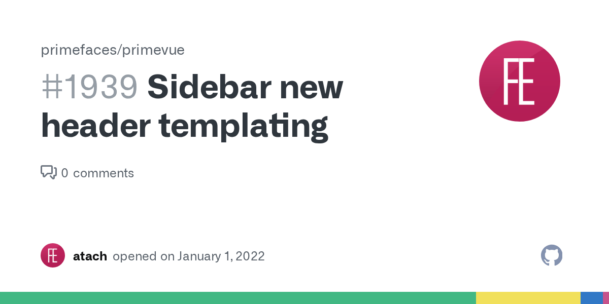 Sidebar new header templating · Issue 1939 · primefaces/primevue · GitHub