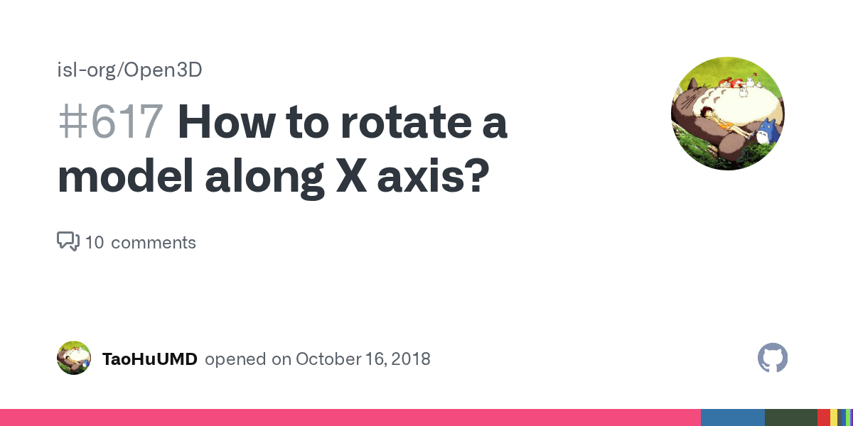 How to rotate a model along X axis? · Issue 617 · · GitHub
