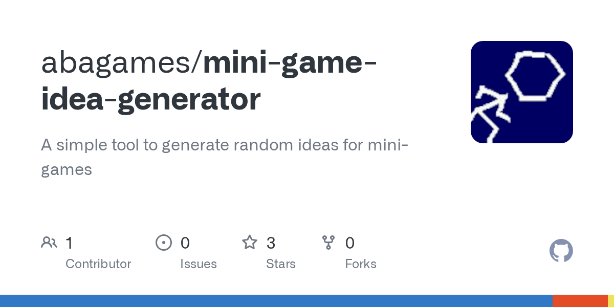 GitHub abagames/minigameideagenerator A simple tool to generate