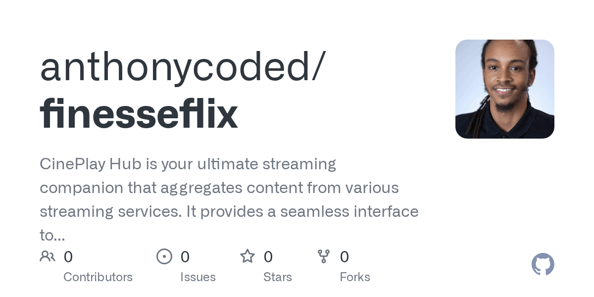 Github Anthonycodedfinesseflix Cineplay Hub Is Your Ultimate