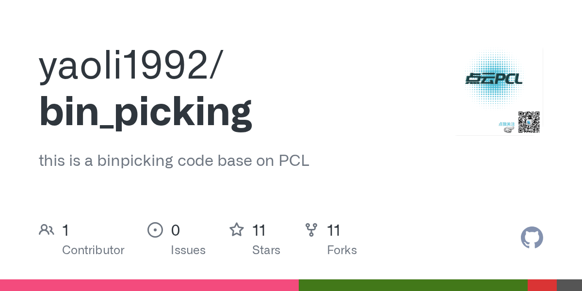 GitHub yaoli1992/bin_picking this is a binpicking code base on PCL
