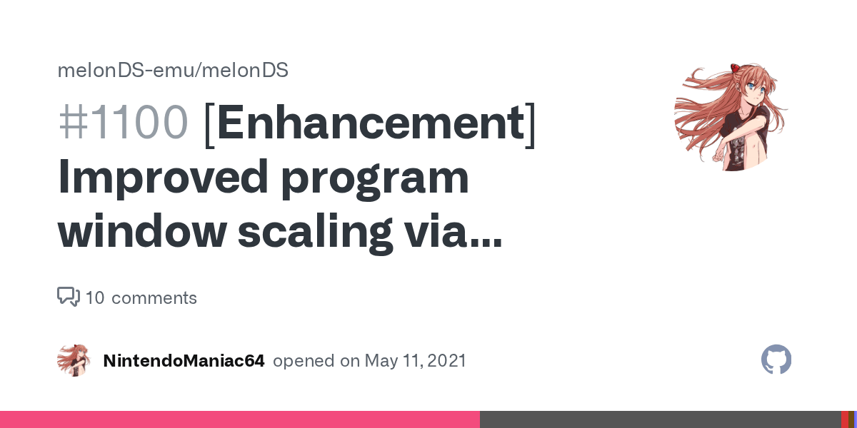 [Enhancement] Improved program window scaling via supersampled integer