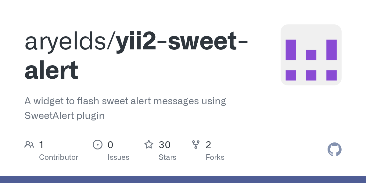 GitHub aryelds/yii2sweetalert A widget to flash sweet alert