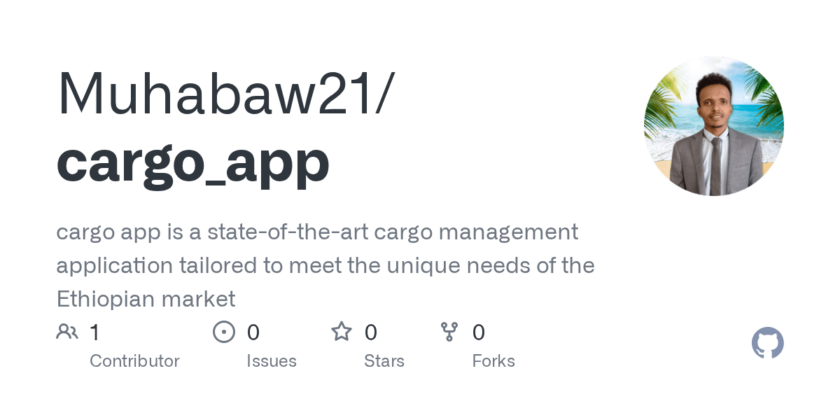 GitHub Muhabaw21/cargo_app cargo app is a stateoftheart cargo