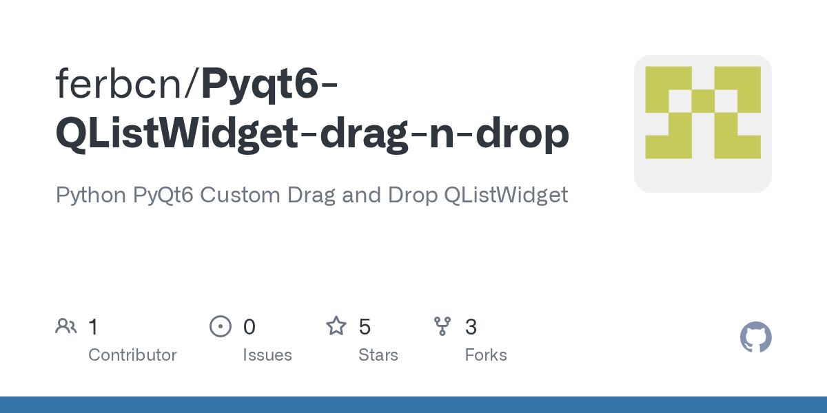 Pyqt6QListWidgetdragndrop/qlist_drag_drop.py at master · ferbcn