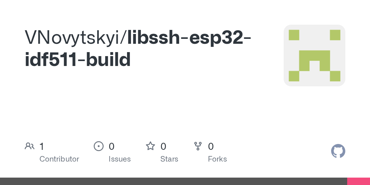 GitHub VNovytskyi/libsshesp32idf511build