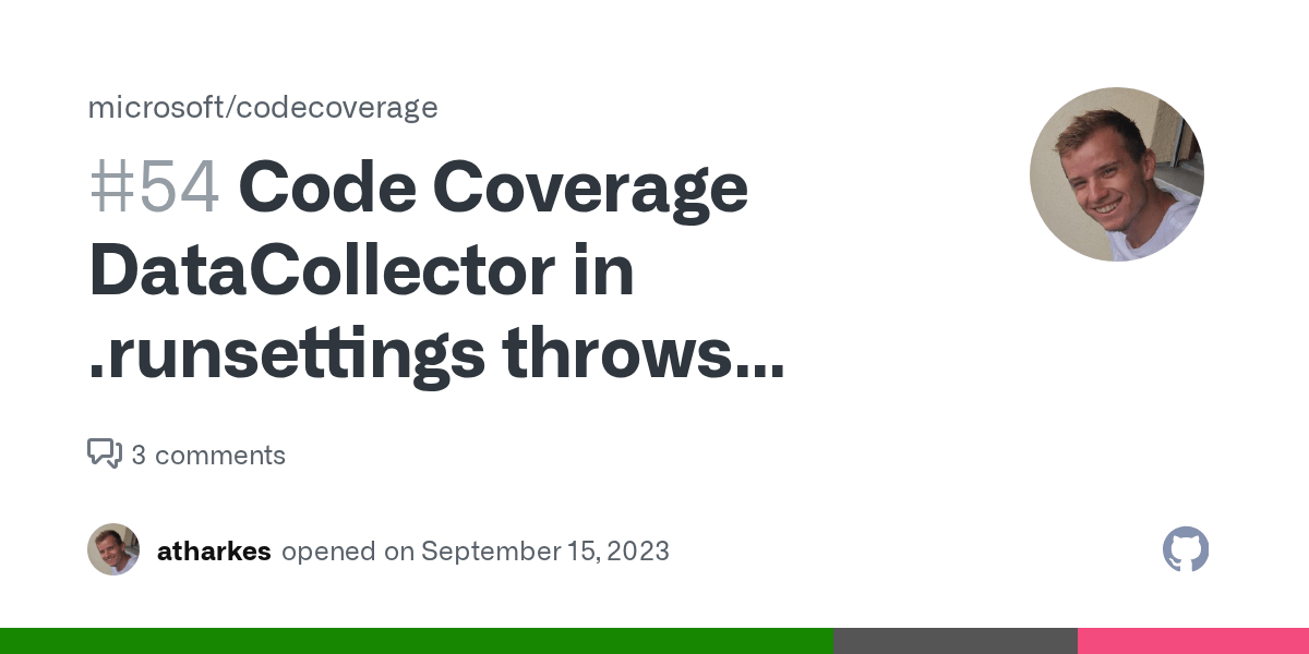 Code Coverage DataCollector in .runsettings throws exception · Issue