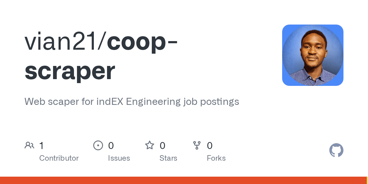 GitHub vian21/coopscraper  scaper for indEX Engineering job postings