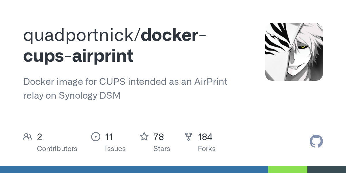 GitHub quadportnick/dockercupsairprint Docker image for CUPS