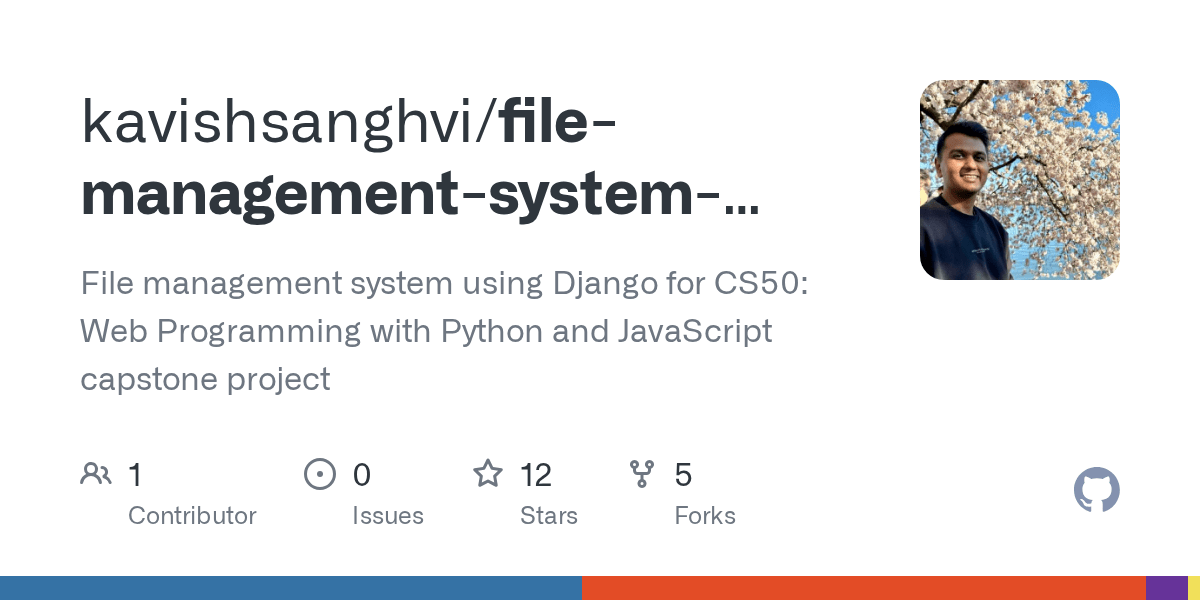 GitHub kavishsanghvi/filemanagementsystemusingdjango File