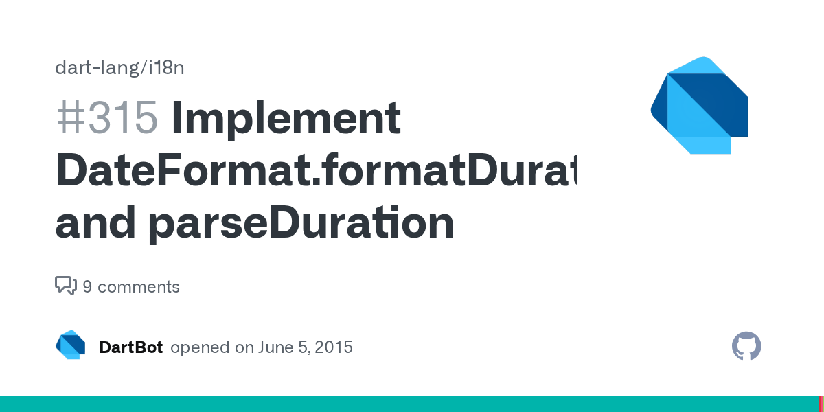 Implement DateFormat.formatDuration and parseDuration · Issue 315