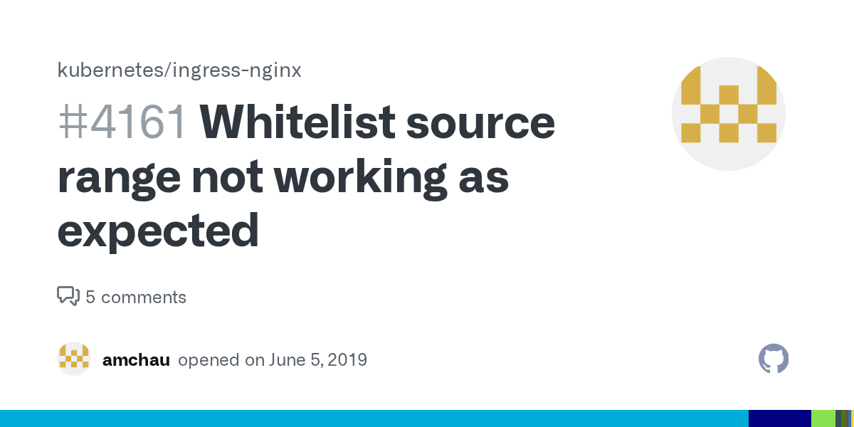 Whitelist source range not working as expected · Issue 4161